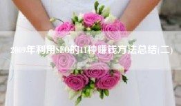2009年利用SEO的11种赚钱方法总结(二)