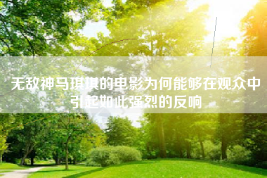 无敌神马琪琪的电影为何能够在观众中引起如此强烈的反响