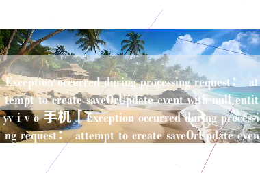 Exception occurred during processing request： attempt to create saveOrUpdate event with null entityv i v o 手机「Exception occurred during processing request： attempt to create saveOrUpdate event with null entity」
