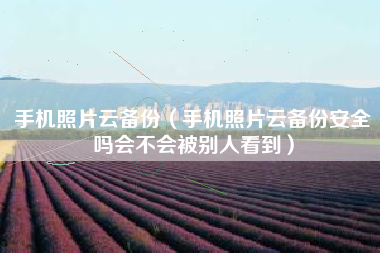 手机照片云备份（手机照片云备份安全吗会不会被别人看到）